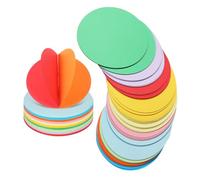 Milisten Double-Sided Origami Paper Circles 12Cm 500Pcs Double-Sided Round Paper for Creative Folding and Boys and Craft Workshops