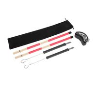 Milisten Drum Brush Kit Multi-use Set Wire Drum Brush and Set for Foot Tambourine Practice