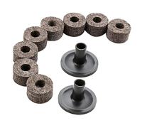 Milisten Drum Kit Felt Pads Set Grey Cymbal Replacement Accessories for Adult Drum Protective Soft Cymbal Pads to Prevent Collision and Enhance Sound Quality