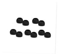 Milisten Ear Pads Cushions Silicone 10pcs Black Medium 1.2cm Soundproof Improves Bass Performance for CX300 CX400 CX500 CX550 CX95 CX55 IE6 IE7 IE8