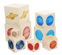 Milisten Early Educational Learning Set for Montessori Inspired Planet and Puzzle Develops Memory Creativity Cognitive Skills Birthday for Preschoolers