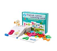 Milisten Educational Alphabet Learning for Cognitive Play Cards with Animal Patterns Early Childhood Development Game for Interaction Safe and Fun Preschool Activity