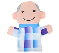 Milisten Educational Family Hand Puppet Grandfather Design for Interactive Storytelling for Birthday Gift Hand Puppet for Creative Role Play and Social Confidence Building