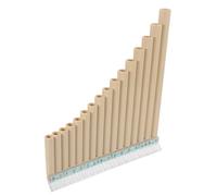 Milisten Educational Pan Flute White Abs Resin Material with 16 Pipes for Beginners that Will Not Hurt Hands in C Key Safe Design for Children's Musical Education and Exploring Music