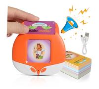 Milisten Educational Talking Flash Cards for Double Sided Content Speech Development for Bilingual Learning Machine Spanish English Sturdy Engaging Design