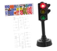 Milisten Educational Traffic Sign with Realistic Road Signs and Traffic Light Model Early Childhood Learning and Safety Cognition for Boys and Interactive Simulation Play for Parent