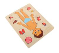 Milisten Educational Wooden Human Body Organs Puzzle for Interactive Anatomy Cognitive Realistic Internal Organ Placement Early Science Learning Tool for Boys