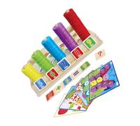 Milisten Educational Wooden Math Building Blocks for Boys and Develop Problem Solving and Creative Thinking Skills for Hands Learning and Parent Interaction