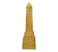 Milisten Egyptian Obelisk Figurine Resin Sculpture Desktop Egyptian Temple Decor Ancient Egypt Home Accent Ornament for Living Room Office