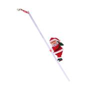 Milisten Electric Climbing Santa Doll with Vertical Ladder and Material Musical Christmas Decoration for Festive Desktop Ornament for Home Office and Party Atmospheres