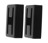 Milisten Electric Guitar Accessories White Humbucker Pickup Covers Pick Guard Electric Guitar Supplies Closed Humbucker Pickup Covers Black Metal