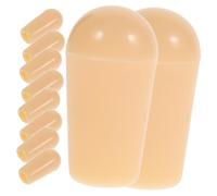 Milisten Electric Guitar Toggle Switch Caps Convenient to Install and No Burr Yellow 10pcs Plastic with Inner Thread 3.5mm Replacement Parts for Guitarists Using 3-way Rocker Switches