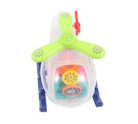 Milisten Electric Helicopter for Glowing Lights and Moving Wheels Early Education Aircraft Model for Airplane for Birthday and Christmas Random Color