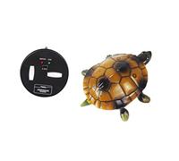 Milisten Electric Rc Turtle with Luminous Eyes Shatterproof Plastic Simulation Walking Turtle Channel Remote Control for Forward Backward Left and Right Movement Early Education Animal for