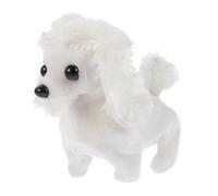 Milisten Electric Walking Barking Dog Plush Doll for Interactive Electric Plaything with Realistic Movements and Sounds Battery Operated Cute Puppy for Childrens Hand Eye Coordination and