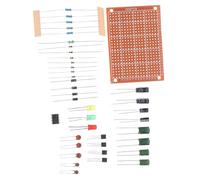 Milisten Electronics Experiment Kit with Breadboard Connector and Diverse Soldering Components for Beginners Practical Training Board for Soldering Skill Development and DIY Electronic