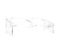 Milisten Elevated Double PET Bowl Set Acrylic Cat and Dog Feeders Neck Protection Non-Slip Food and Water Bowls for Cats and Dogs for Indoor Use