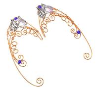 Milisten Elf Ear for Women Non-piercing Statement Earrings Delicate Handmade Ear Clips with Unique Color and Comfortable Jewelry for Brides