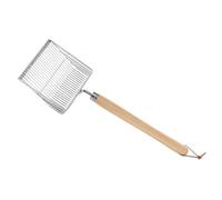 Milisten Ergonomic Stainless Steel Beach Digging Tool with Wooden Handle for Efficient Sand Sifting and Shell Collecting for Summer Fun