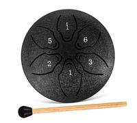 Milisten Ethereal Tongue Drum Rain Drum for Garden Outdoor Use Hand Percussion Instrument for Adults Metal Construction with Smooth Design and Music Book