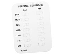 Milisten Feeding Reminder Pet Feeder Reminder Tracker Has Pet Feeder for Yes Feeding Cat Feed Dogs Supply You Dog Wall Schedule Chart Cat Feed Chart White Abs