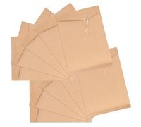 Milisten File Envelopes Document Organizer Folder 10pcs for Filing and Storing Documents Kraft Paper String Tie A4 Suitable for Home and Business Use