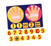Milisten Finger Counting Math for Kindergarten Early Learning Activity Teaching Aid Non-woven Educational Manipulatives for Fine Motor Skill Development Safe Smooth Edges