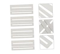Milisten Fingerboard Protective Gaskets round Shape Silver Stainless Steel 8pcs Designed for DIY Frets Polishing and Burr-free Fret Leveling for for Guitar Tools for Luthiers and Guitarists