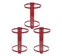 Milisten Fire Extinguisher Wall Mount Bracket Secure 3pcs with Robust Iron Structure and Adjustable Limit Slots for 4kg Powder Fire Extinguishers Suitable for Garages and Workshops