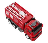 Milisten Fire Truck Toy for Kids Pullback Inertia Fire Engine Model Red Emergency Vehicle Water Supply Function for Toddler Play and Firefighter Themed Parties