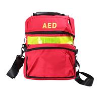 Milisten First Aid Bag Empty Travel Rescue Defibrillator Pouch Medical Bag First Responder Storage Survival Trauma Emergency Backpack for Hiking Camping (Red)