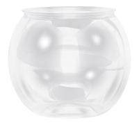 Milisten Fish Tank Decoration round Plastic Unbreakable Bowl for Desktop Bookshelf Office Home Office Betta Fish Tank
