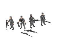 Milisten Flexible Plastic Special Forces Soldier Models Articulated Military Figurines with Realistic Details Interactive Parent for Boys Imaginative Play and Concentration Training