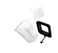 Milisten Floating Fish Feeding Ring with Blood Worm Cup and Measuring Cup for Aquarium Water Plant Buoyancy Circle Suction Fixation Convenient Live Worm Feeding Station