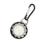 Milisten Fluorescent Hanging Watch Portable Carabiner Fob Watch for Mountaineering Camping Outdoor Activities Easy to Read Dial with Quartz Movement Glow The Dark Unisex Design Random Color