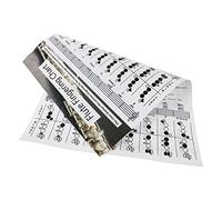 Milisten Flute Chord Fingering Flute Fingering Chart for Novice Scale Finger Chart Wall Reference Bass Guitar Useful Note Coated Paper Control Music