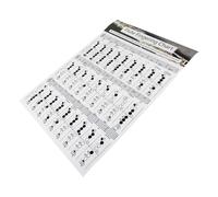 Milisten Flute Chord Learning Guide Practice Fingering Chart for Beginners Music Reference Poster for Student Training and Skill Mastery