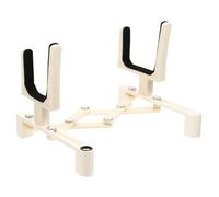 Milisten Foldable Violin Display Stand with Telescopic Frame, Sturdy Pu Material Violin Rack, White Colour for Home Or Studio Musical Instrument Storage and Display