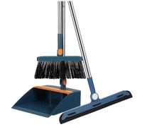 Milisten Folding Broom and Dustpan Set Compact Collapsible Cleaning Kit with Long Handle for Indoor and Outdoor Use Home Essentials