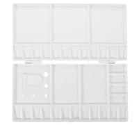 Milisten Folding Palette Box Paint Trays Watercolor Palette Painting Pallet with 33 Compartments for Painters Students