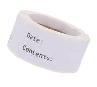 Milisten Food Storage Labels 150pcs White Blank Writable Stickers 25×75mm Removable Handwriting Kitchen Date Marking Labels for Bottles and Jars