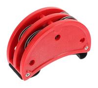 Milisten Foot Tambourine Jingle Bell with Red Shell Music Enlightenment Percussion Instrument for Boys and Girls Accompaniment and Guitar Ensemble