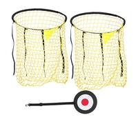 Milisten Football Training Target Net Polyester Soccer Goal with Yellow Nets Target Portable Football Practice Equipment for Shooting Accuracy and Skill Development