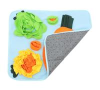 Milisten Foraging Mat for Rabbits Interactive Feeding Pad with Nonslip Bottom Durable Material and Bright Colors for Stimulating Pet Activity and Natural Food Searching