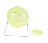 Milisten Four in One Yellow Hamster Running Ball with Stand Multifunctional Exercise for Small Pets for Hamsters and Gerbils to Boredom and Encourage Play