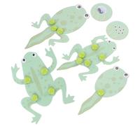 Milisten Frog Growth Model Kit for Students 4-Piece Cycle Life Educational Toy Science Learning Material Tadpole Transformation for Biology Experiments