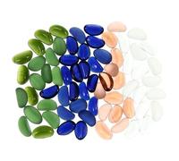 Milisten Frosted Durable Glass Fish Tank Stone for Creative Decoration Smooth Texture for Aquariums Water Features and Gardens Safe for Fish and Plants