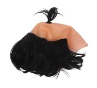 Milisten Funny Bald Periwig Cosplay Hairpiece Made of High Temperature Fiber Comfortable Breathable Vinyl for Samurai Role Playing Masquerade Party Accessory