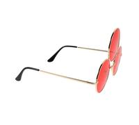 Milisten Funny Three Circle Punk Sunglasses Novelty Stage Eyewear for Cosplay and Street Photography Oversized Retro Glasses for Parties and Photo Props