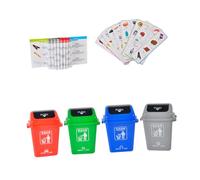Milisten Garbage Sorting for Early Education Environmental Protection Plaything Bright Colors Material Creative Trash Classification Game Suitable for Boys Learning Skills Development